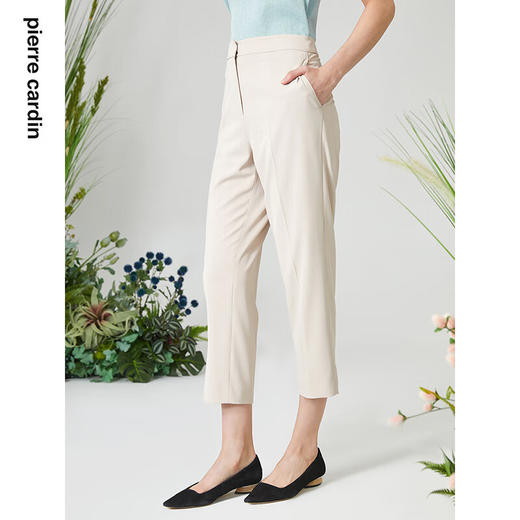 皮尔卡丹女装裤子设计感高腰显瘦通勤日常直筒裤女P3235T3043M1
 商品图1