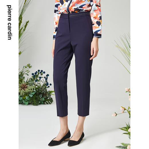 皮尔卡丹女装西装裤简约百搭干练通勤直筒西裤P3118T3016N0
 商品图3