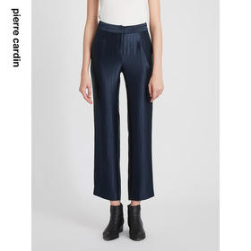 皮尔卡丹女装裤子醋酸直筒裤高级感通勤日常休闲裤P2327T2979N0
