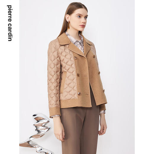 皮尔卡丹女装羽绒服时尚个性高充绒量百搭短款上衣P3493Y3403M0 商品图1