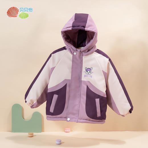 贝贝怡童装儿童棉服加厚冬季2024新款男童女童户外加绒保暖外套ZB4DS013 商品图8