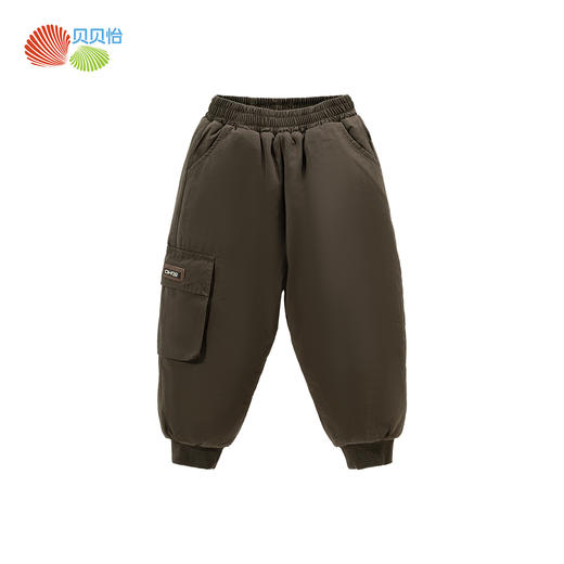 贝贝怡童装男童夹棉长裤子冬季2024新款加厚保暖休闲裤儿童工装裤ZB4DK019 商品图2