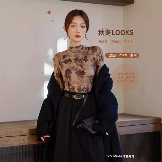 【百搭舒适！暖心护体】星空绒，自发热，暖情满满。古风设计，气质高级。宽松大板型，尽显女性优美曲线。让你在冬日里保暖兼具时尚感，成为街头蕞靓的女神！ 商品图1