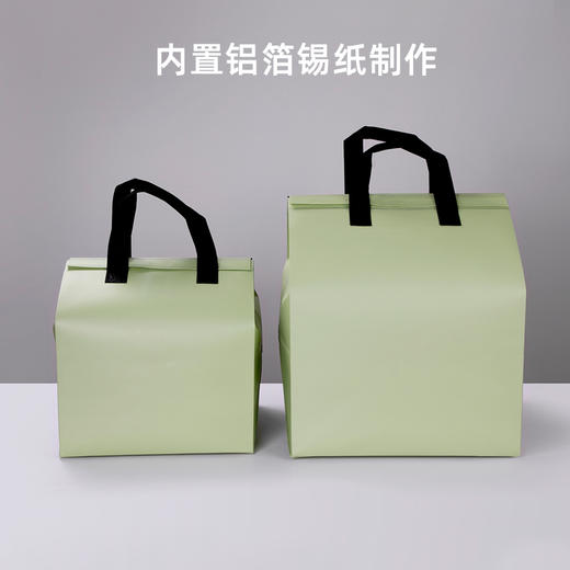 喇叭花一次性蛋糕保温冷藏甜品袋定制外卖餐饮铝箔打包无纺布袋 商品图3