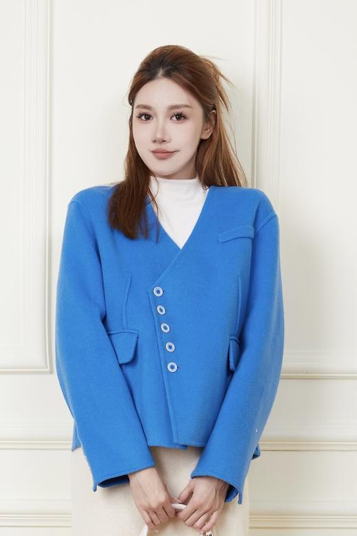 LNNNS 克莱因蓝山羊绒外套 18686 商品图0