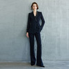 IWY/高级感黑色微喇裤秋季2024新中式盘扣西装套装醋酸西服外套CP2078 商品缩略图1