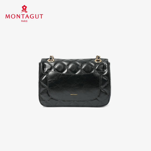 法国梦特娇新品小香风时髦百搭牛皮斜挎包 商品图1