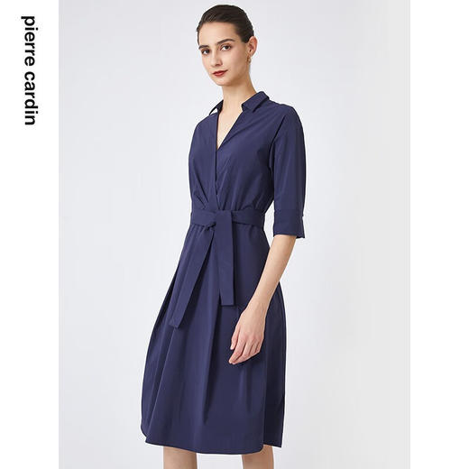 皮尔卡丹女装夏季新款通勤轻商务休闲多色连衣裙C31DL004
 商品图4