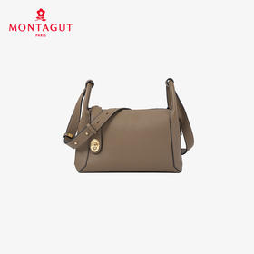 法国梦特娇女包秋冬通勤柔软牛皮波士顿包