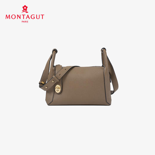 法国梦特娇女包秋冬通勤柔软牛皮波士顿包 商品图0