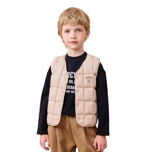 史努比儿童马甲男童女童棉背心2024秋冬薄款内搭宝宝外穿保暖坎肩 商品图4