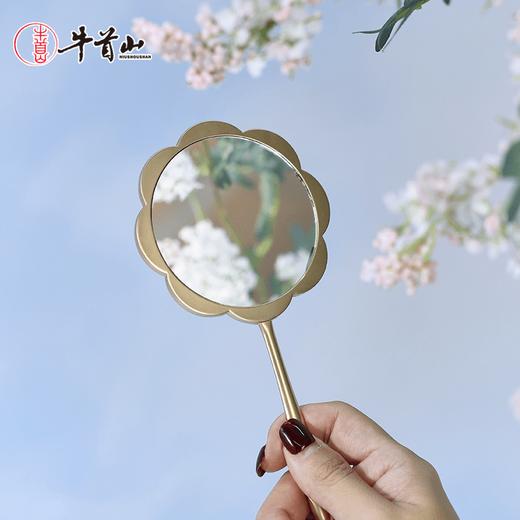 牛首山福藻到古风化妆镜手持镜博物馆文创镜子便携化妆镜生日礼物 商品图3