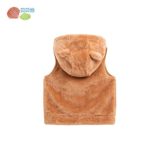 贝贝怡童装儿童连帽马甲秋冬摇粒绒男童女童2024新款外套保暖背心ZB3DS040 商品图3