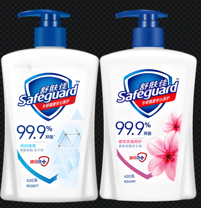 舒肤佳抑菌洗手液420克(纯白清香+樱花香型)