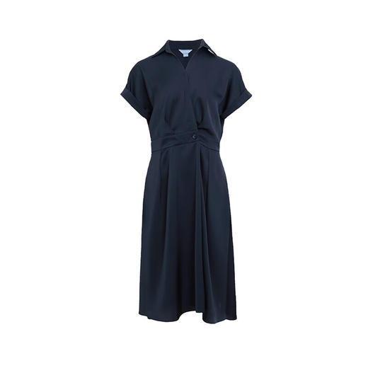 皮尔卡丹女装夏季新款通勤时尚都市双色短袖连衣裙C42DS12
 商品图9