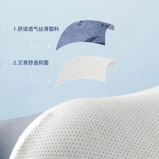 洁丽雅50s3条装男士中腰内裤柔软舒适亲肤透气抑菌内裆云感平角裤 商品图3