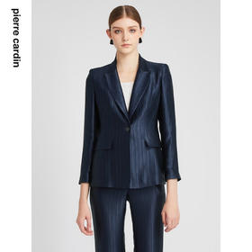皮尔卡丹女装秋新款通勤干练率性修身西服P2327U2952N0
