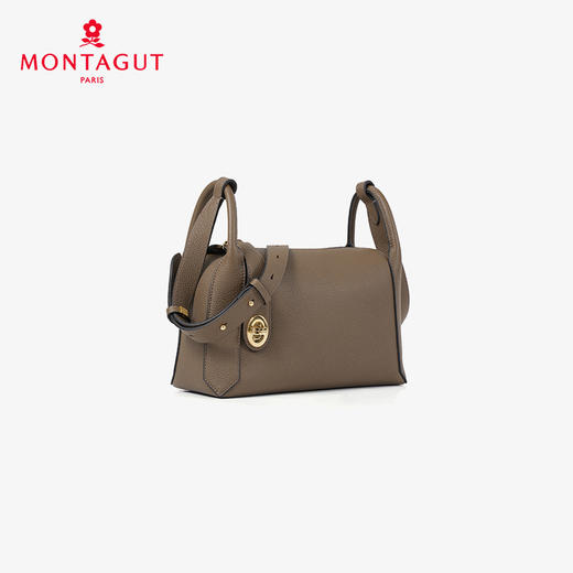 法国梦特娇女包秋冬通勤柔软牛皮波士顿包 商品图1