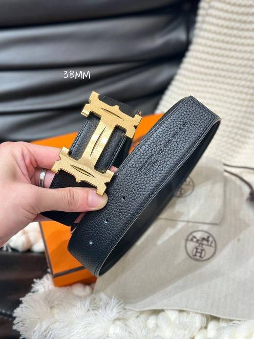 秋冬特惠💰350 【爱马仕】男士腰带 H 5382 BELT BUCKLE & REVERSIBLE LEATHER STRAP 带身宽3.8cm 商品图2