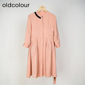oldcolour春秋款气质百搭收腰显瘦长袖连衣裙女GL32103820