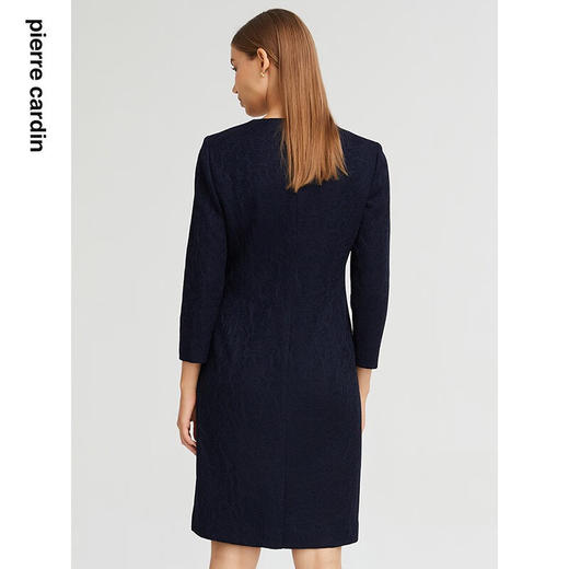 皮尔卡丹女装秋季新款通勤轻商务OL风修身连衣裙P1315E1878N2 商品图3