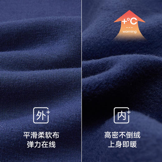 英氏儿童裙子秋季女童长袖连衣裙假两件加绒保暖连衣裙新款 商品图2