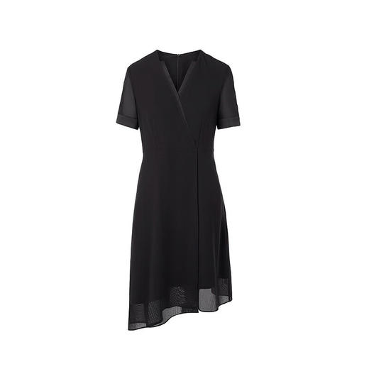 皮尔卡丹女装夏季新款通勤修身不对称多色连衣裙C32DS016
 商品图8