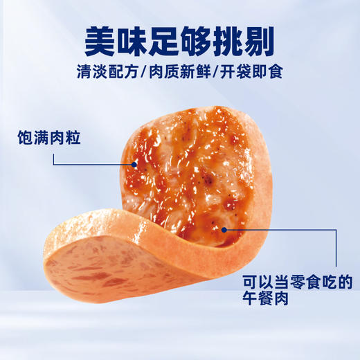 肉敢当 量贩装黑猪/鸡肉mini午餐肉（原味/黑椒）624g 商品图3