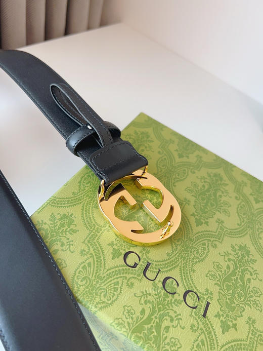 秋冬特惠💰290【GUCCI 古驰】男士腰带 新款圆形互扣式双G搭扣 商品图7