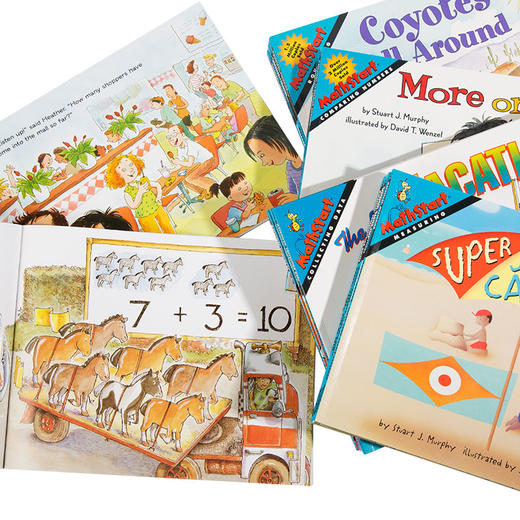 【小彼恩品牌】MathStart 数学启蒙点读版  英文绘本 平装 一阶二阶 多辑 规格自选 商品图8