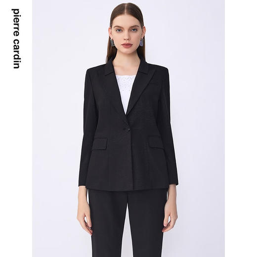 皮尔卡丹女装夏季新款通勤职业干练修身多色西服C32UL026
 商品图6