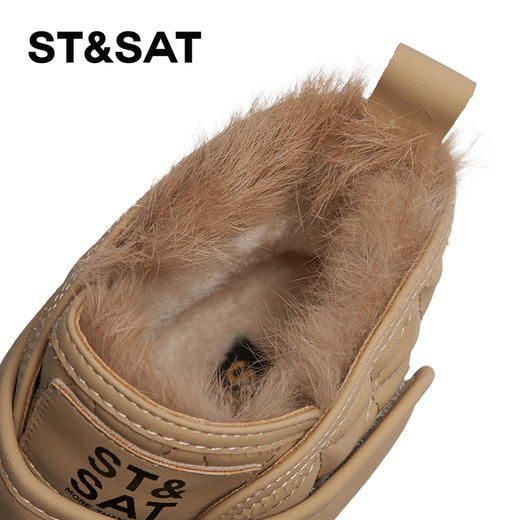 星期六时尚魔术贴保暖厚绒雪地靴SSC411A1CQ 商品图8