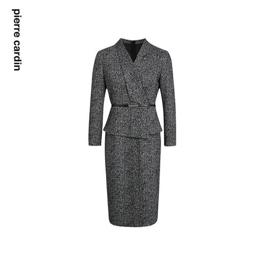 皮尔卡丹女装轻商务通勤修身简约知性气质连衣裙P2337E2874B0 商品图4