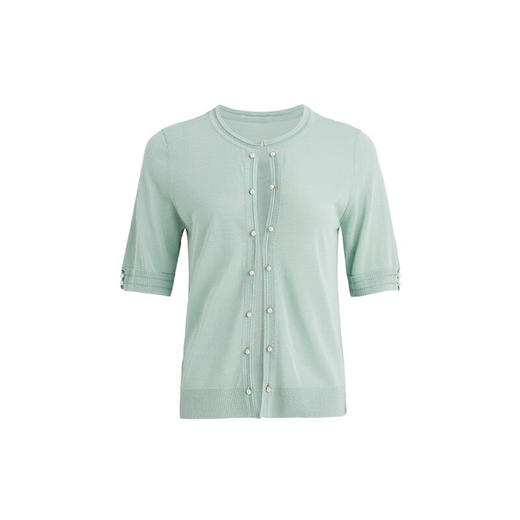 皮尔卡丹女装春季新款简约百搭清爽短袖针织衫P2299K2204G0
 商品图4