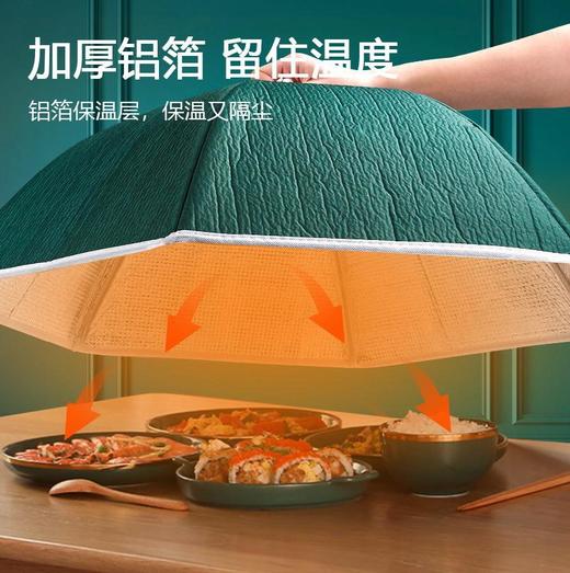 【守护美食！家用厨房菜罩】保温菜罩家用可拆洗餐桌罩可折叠饭菜罩子加厚遮菜防尘厨房食物罩。ry 商品图1