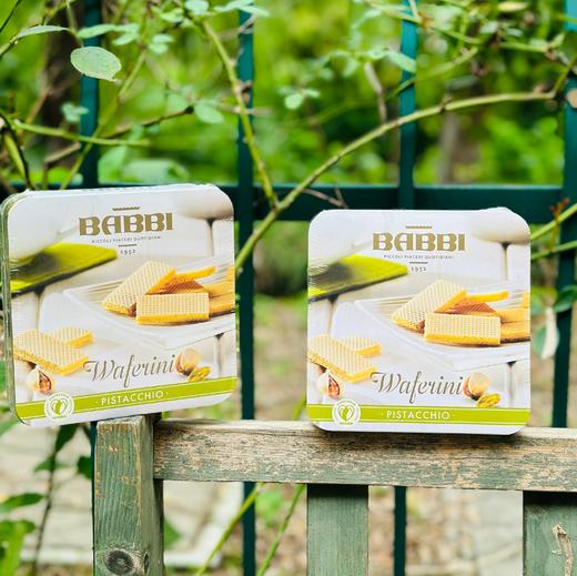 🌹「威化界的金字塔尖」BABBI意大利70年老牌——“威化饼中的爱马仕”；好吃的非开心果味威化；难以形容的开心果风味，在威化饼干破碎之际迎上舌尖，轻盈但不假滑，唇齿留香，让人忍不住一片接一片～～ 商品图6