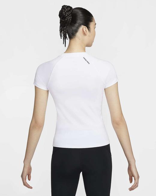 Nike 耐克Pro Dri-FIT 女子透气速干紧身短袖训练上衣FV7843-100 商品图1