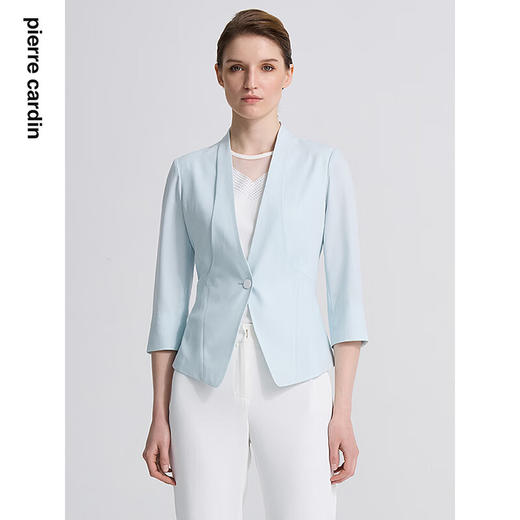 皮尔卡丹女装春季新款多色西服外套时尚简约气质上衣C41UL02
 商品图5