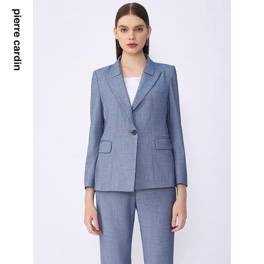 皮尔卡丹女装夏季新款通勤职业干练修身多色西服C32UL026
 商品图3