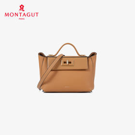 法国梦特娇秋冬时髦百搭高智感牛皮斜挎包