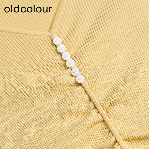 oldcolour春秋款简约休闲领百搭内搭T恤套头衫女GM31052824 商品图2
