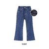 littletime女童牛仔裤冬季加绒加厚2021秋冬新款贝壳边儿童喇叭裤 商品缩略图1