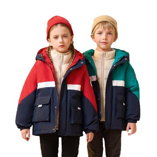 史努比儿童冲锋衣三合一韩版防风服中大童秋冬保暖新款儿童羽绒服 商品图4