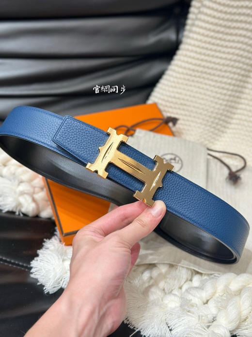 秋冬特惠💰350 【爱马仕】男士腰带 H 5382 BELT BUCKLE & REVERSIBLE LEATHER STRAP 带身宽3.8cm 商品图1