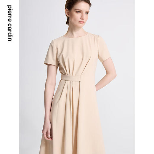 皮尔卡丹女装新款通勤时尚淑女修身双色夏季连衣裙C42DS11
 商品图6