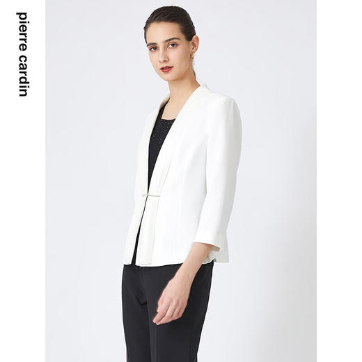 皮尔卡丹女装春季新款简约修身百搭多色西服上衣C31UL003
 商品图0