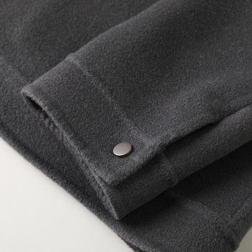 【新款DPX】大依优型翻领双面呢羊毛呢外套夹克男宽松加肥加大码上衣胖子休闲潮流 商品图6