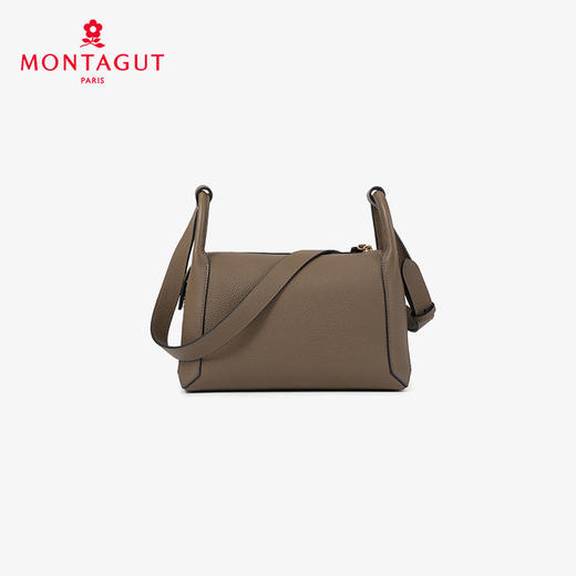 法国梦特娇女包秋冬通勤柔软牛皮波士顿包 商品图2