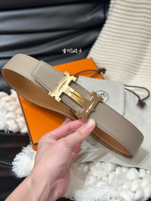 秋冬特惠💰350 【爱马仕】男士腰带 H 5382 BELT BUCKLE & REVERSIBLE LEATHER STRAP 带身宽3.8cm 商品图1