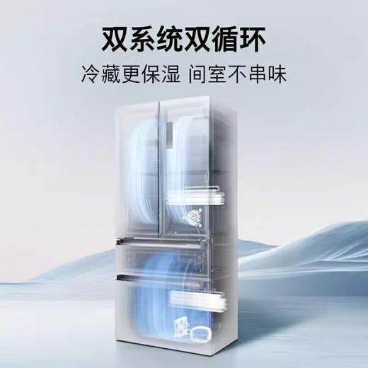 博世（BOSCH）【60cm超薄平嵌入】501L法式多门四开门家用电冰箱 双系统双循环大容量 变温保鲜美妆空间冷冻抗菌 白色KME50A20TI/KME50A97TI星云灰 商品图3